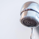 closeup of dripping faucet